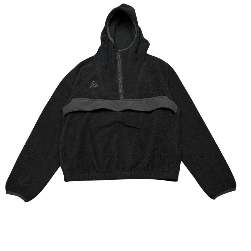 Nike ACG M. Fleece Anorak Women's Small Hooded 1/2 Zip Minimalist Granola